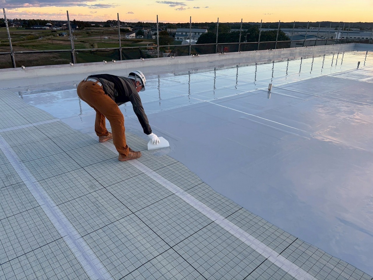 ウレタン防水1層目