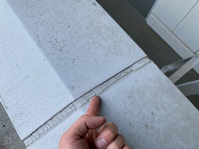 取り合い部分のひび割れ写真