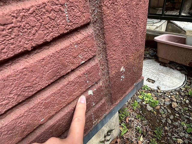 塗膜の剥がれ写真